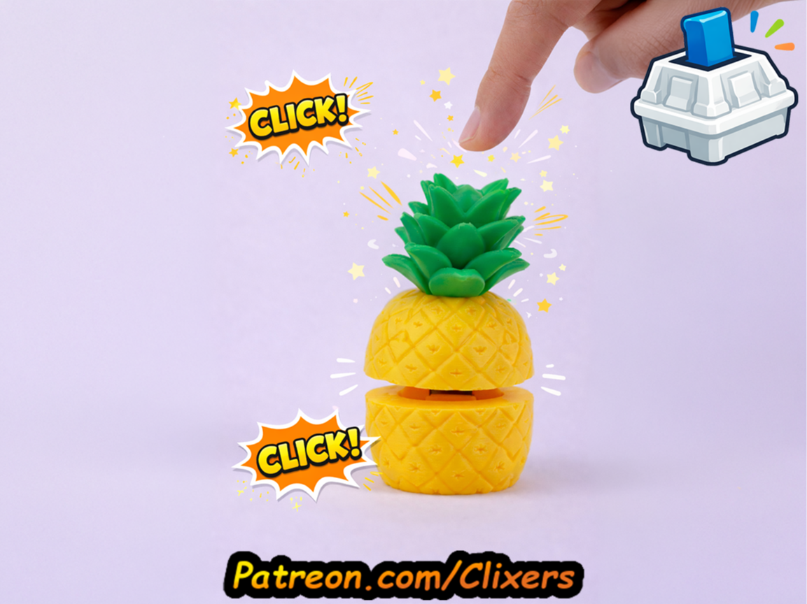 Pineapple Clicker Cute Fidget Toy