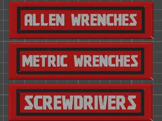 Craftsman Toolbox Nameplates
