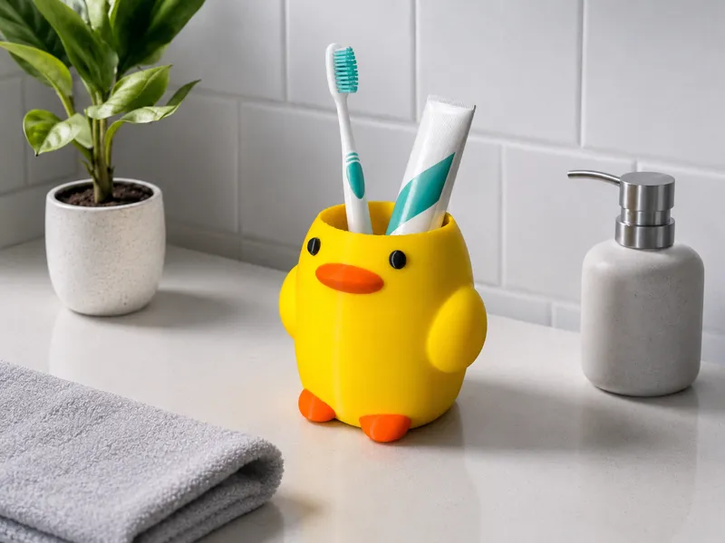 Duck Toothbrush Holder Set 