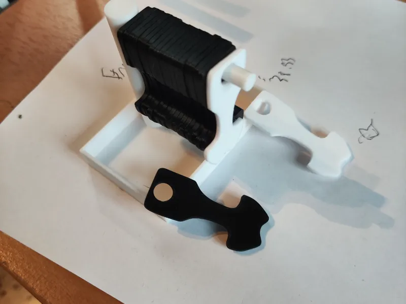 Portoir pour porte clé jeton caddie