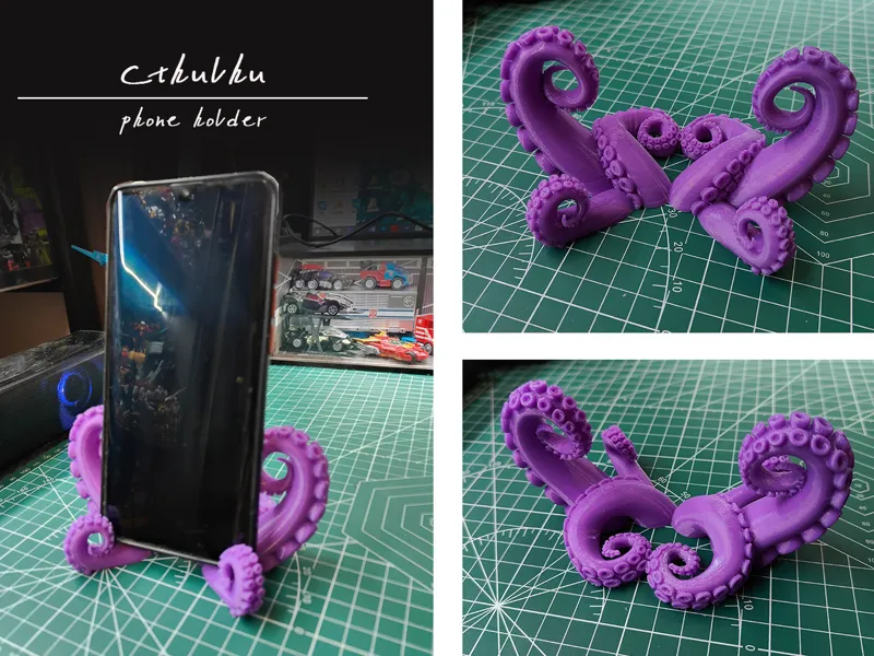克苏鲁（Cthulhu）手机支架， iPad支架，章鱼触手。