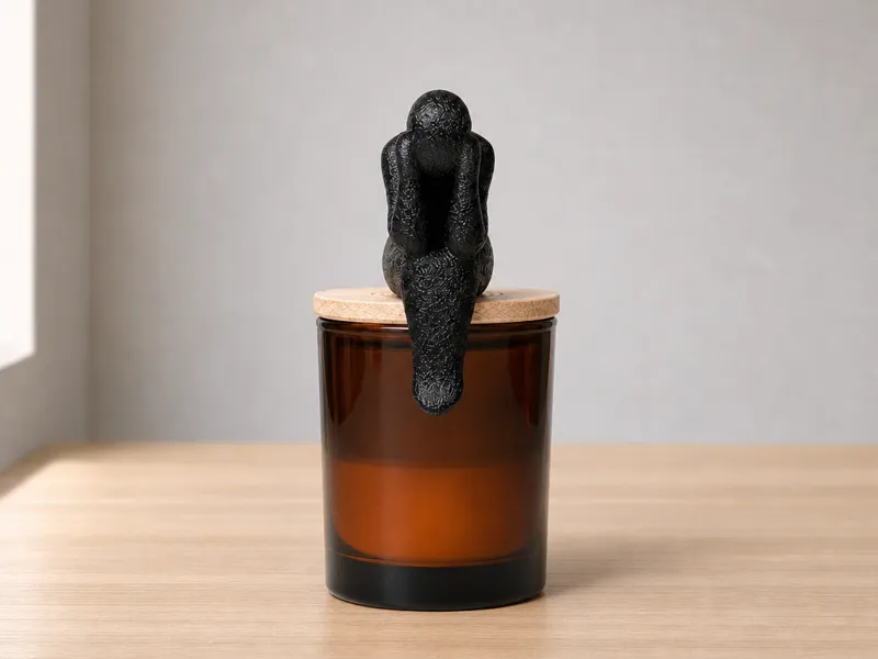 The Thinker – Minimal 3D Printed Art Sculpture