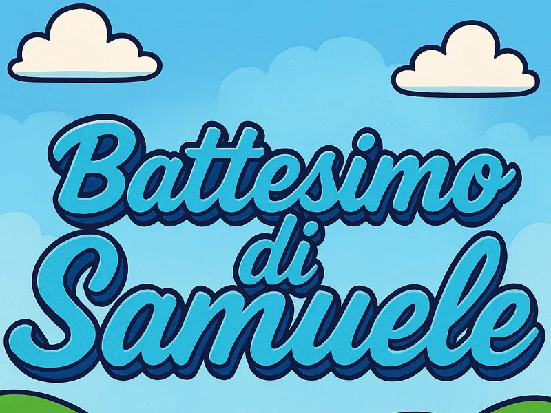Scritta Battesimo Samuele