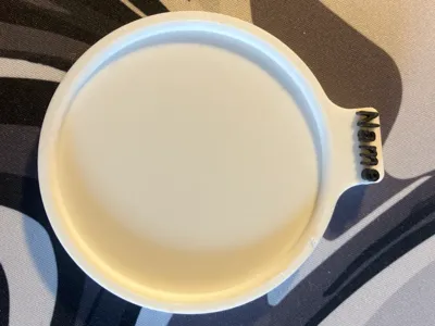 glass coaster with personalized name 