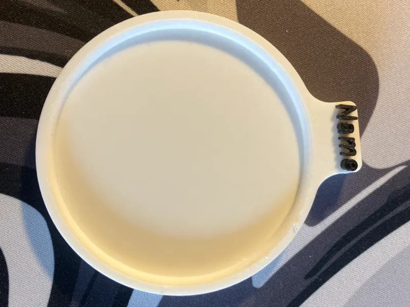 glas Untersetzer mit personalisierten Namen 
