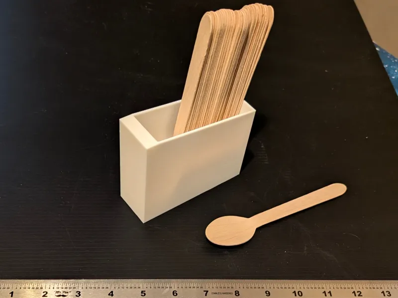Wooden or Plastic Spoon Container