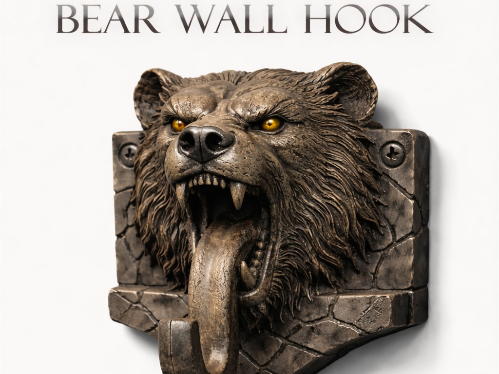 Bear wall hook