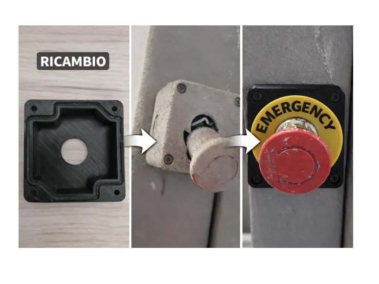 BRETER Waterproof IP65 Button Box STOP emergency