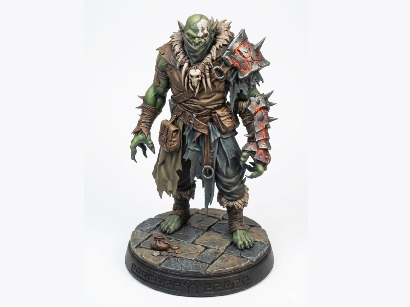 Half-Orc D&D Miniature (45mm)