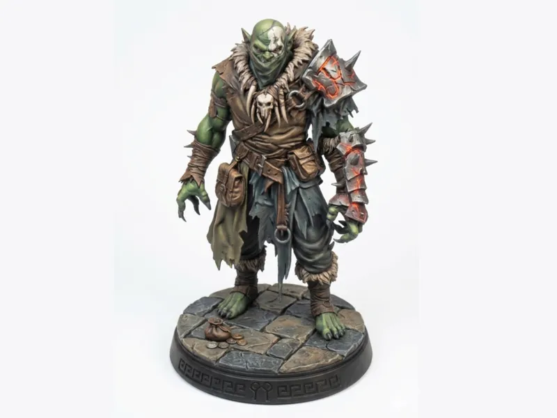 Half-Orc D&D Miniature (45mm)