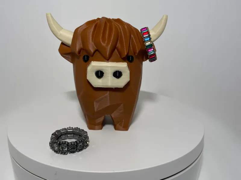 Highland Cow Ring Holder