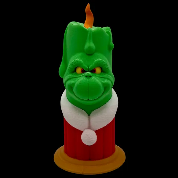Bougie Grinch de Noël