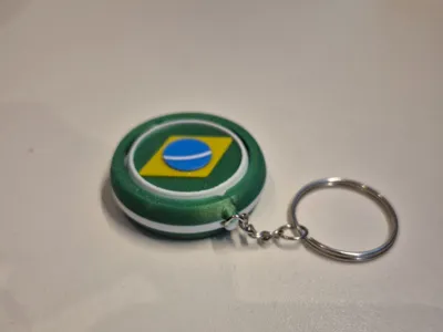 Brazil Rotating Keychain