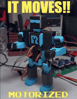 Motorized Mech Robot (SG90, MG90, 9G Servo)