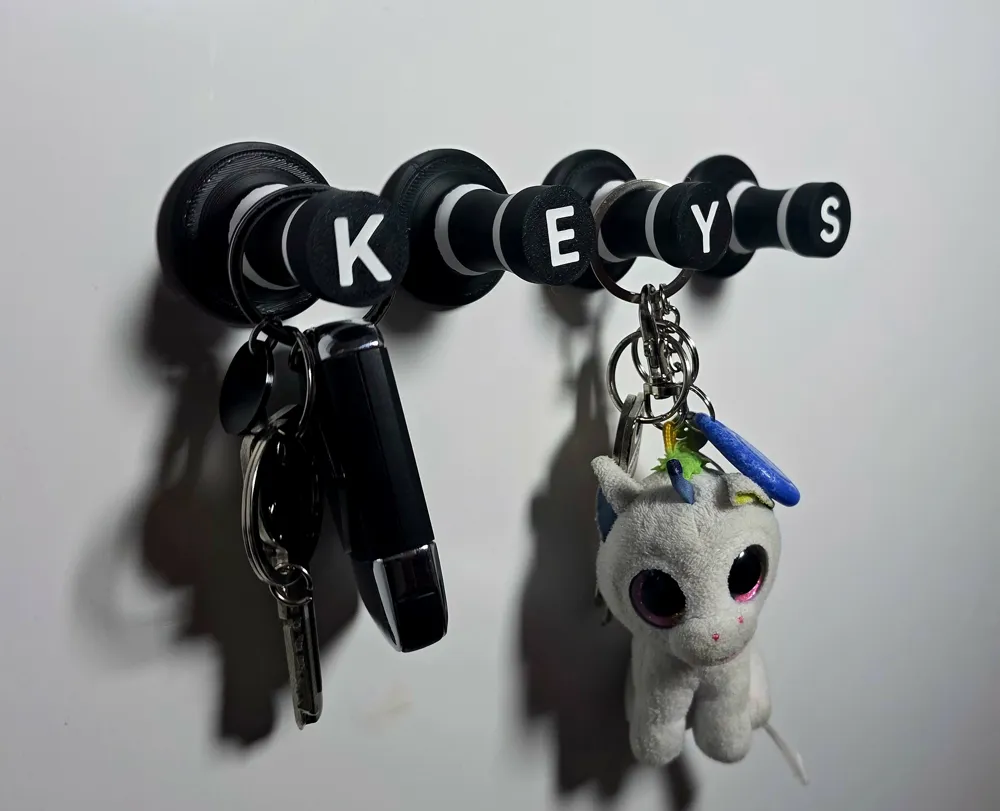 Modular Key Hook Modular Alphabet Wall Hook-Custom Key Holder - Free 3D Print Model ...