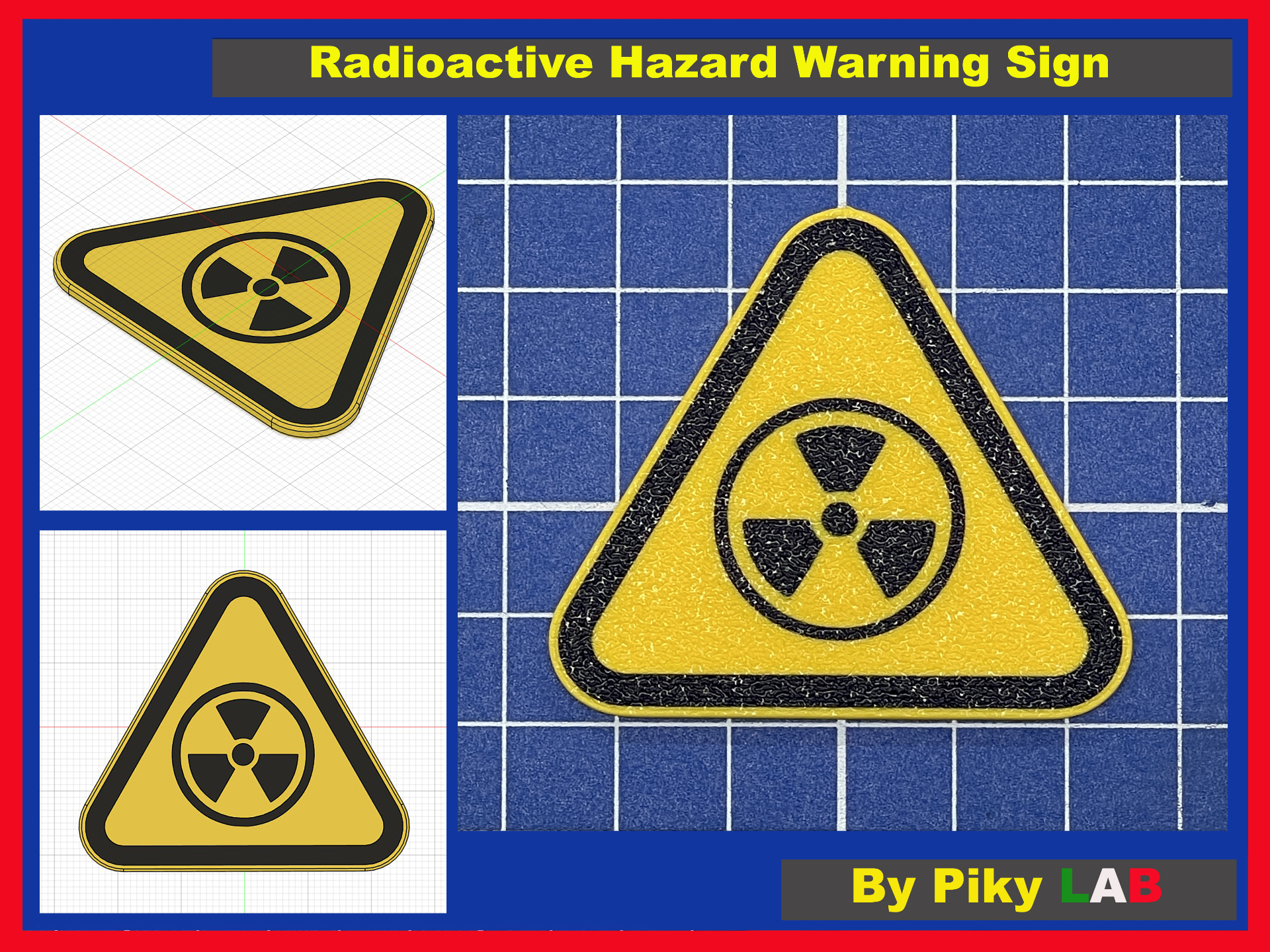 Radioactive Hazard Warning Sign