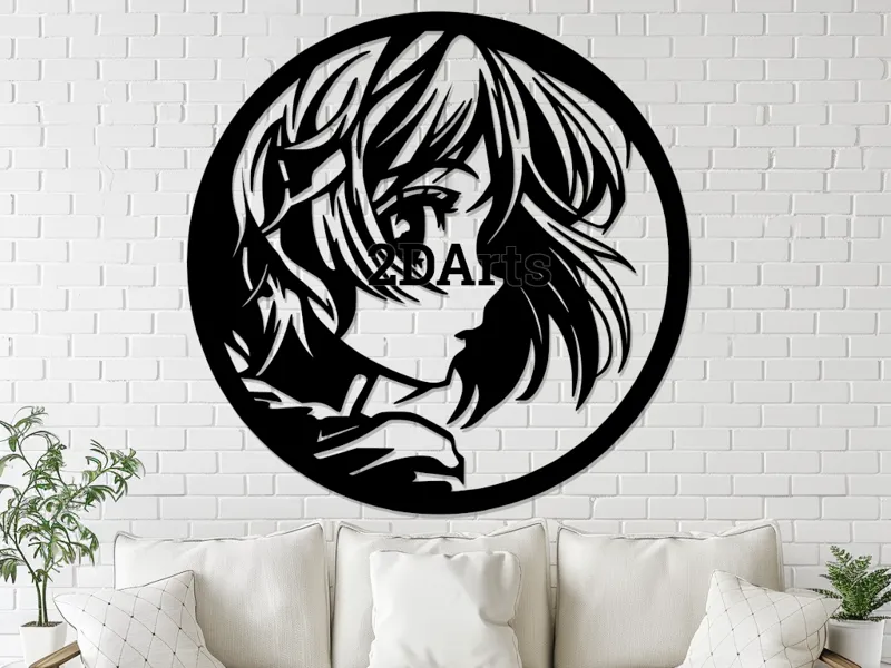 Cute Anime Face – STL for 3D & Laser Cut