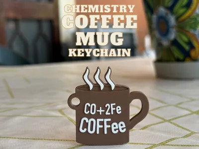 Chemistry Coffee Mug Keychain