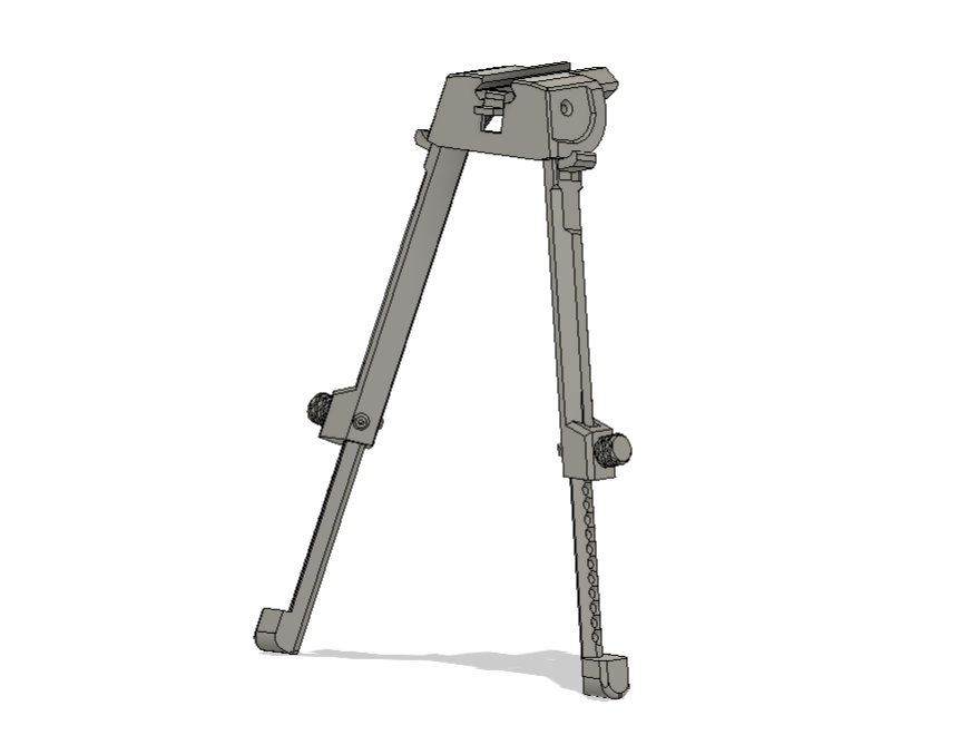 Picatinny Rail Bipod (3D Printed, Airgun Use)