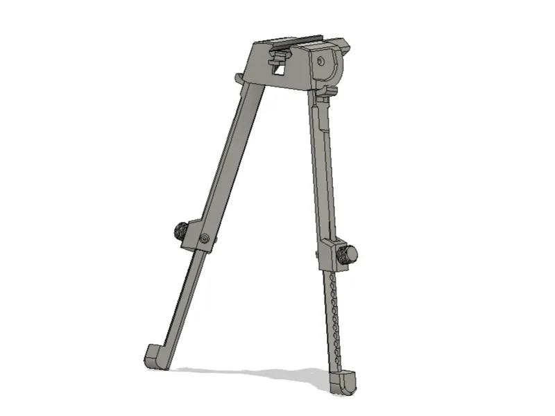Picatinny Rail Bipod (3D Printed, Airgun Use)