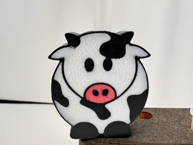 Udderly Cute Cow Straw Topper