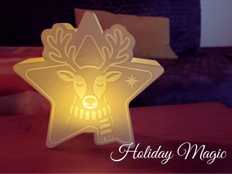Holiday Lantern “Rudolph’s Glow”
