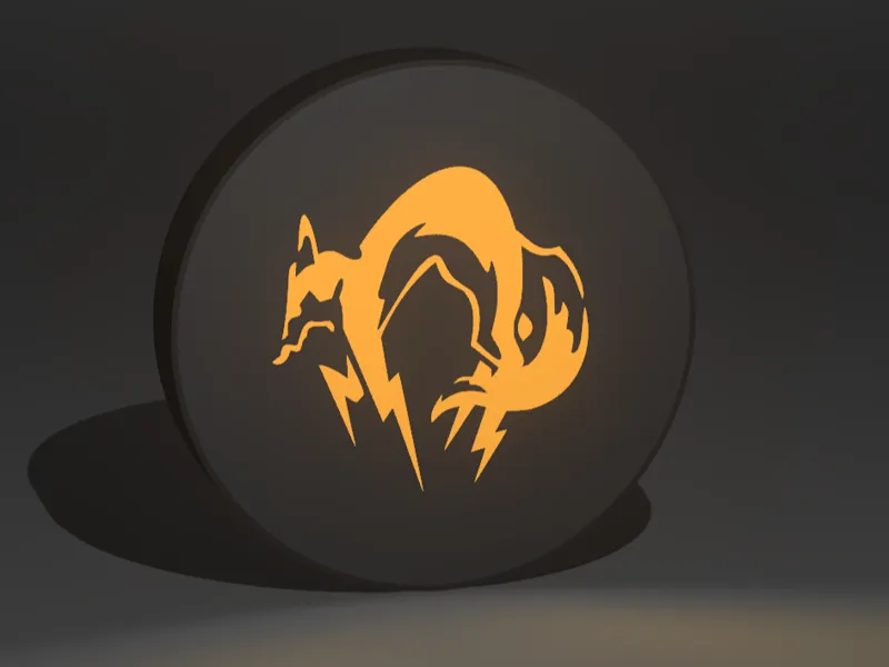 Lichtbox Fox Metal Gear