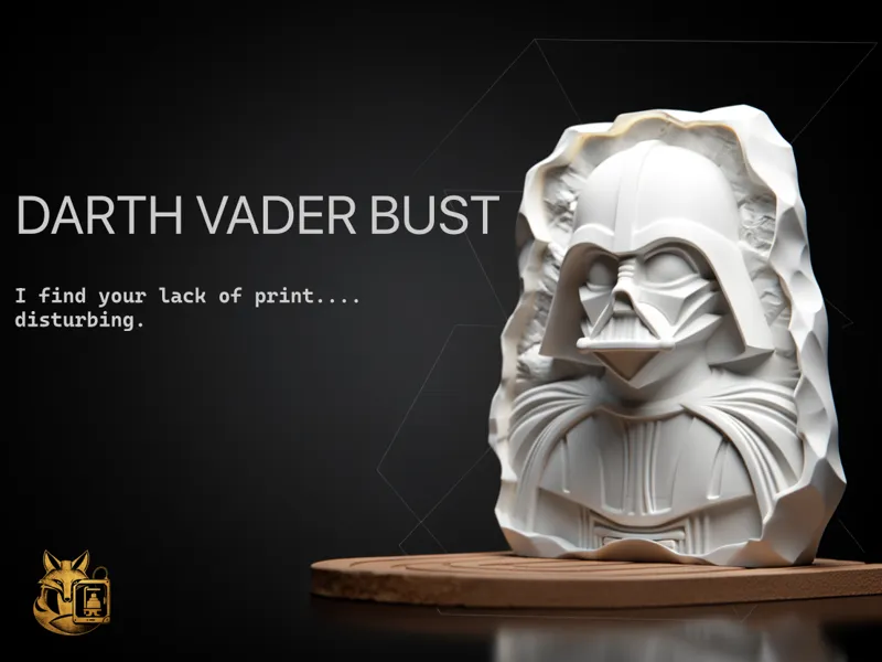 Darth Vader Rough-Cut Bust Stone-to-Statue Sculpt