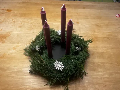 Candlestick Advent Wreath