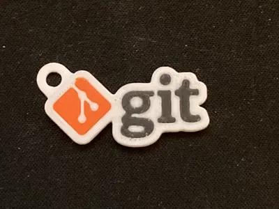 Git Logo Mini Keychain