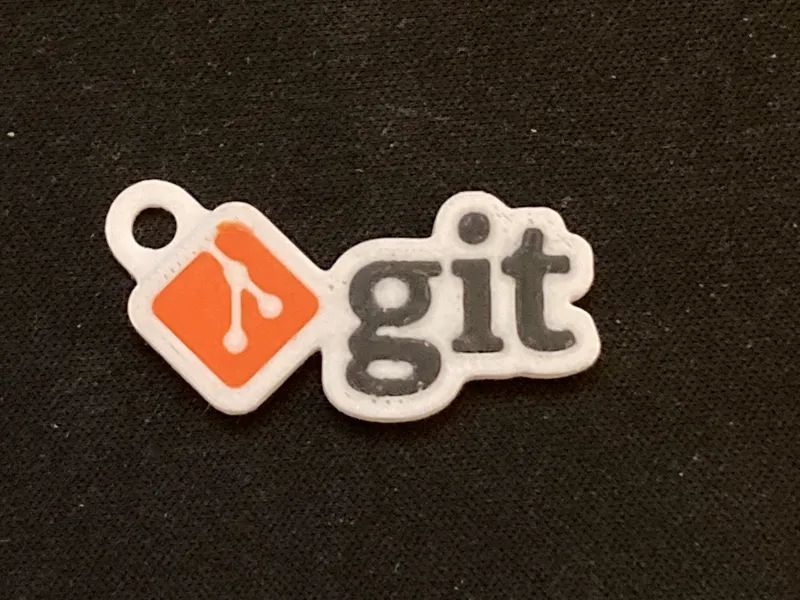 Git Logo Mini Keychain