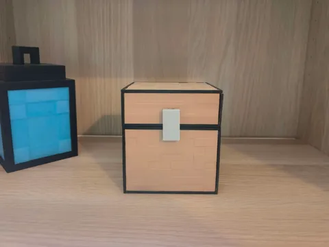 Organizador: Minecraft Chest — referencia de MakerWorld