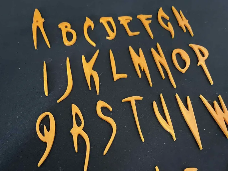 Alphabet Letters & Numbers – Gothic - Halloween