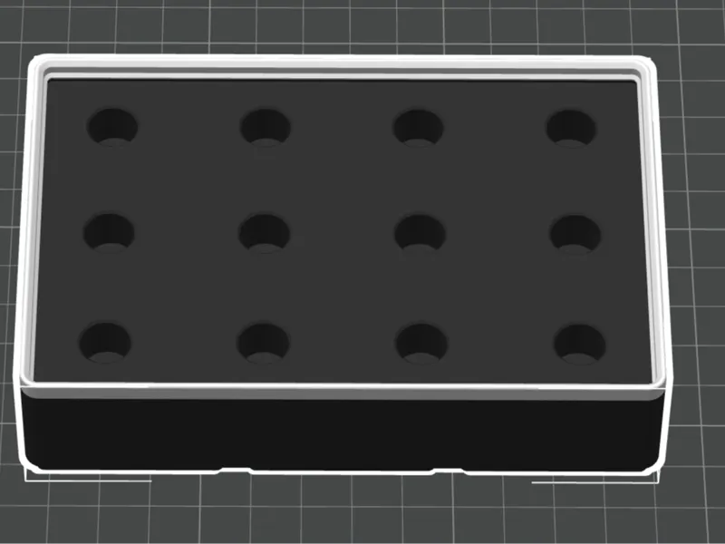 2x3x4 Gridfinity Solder Tip Holder with Magnets