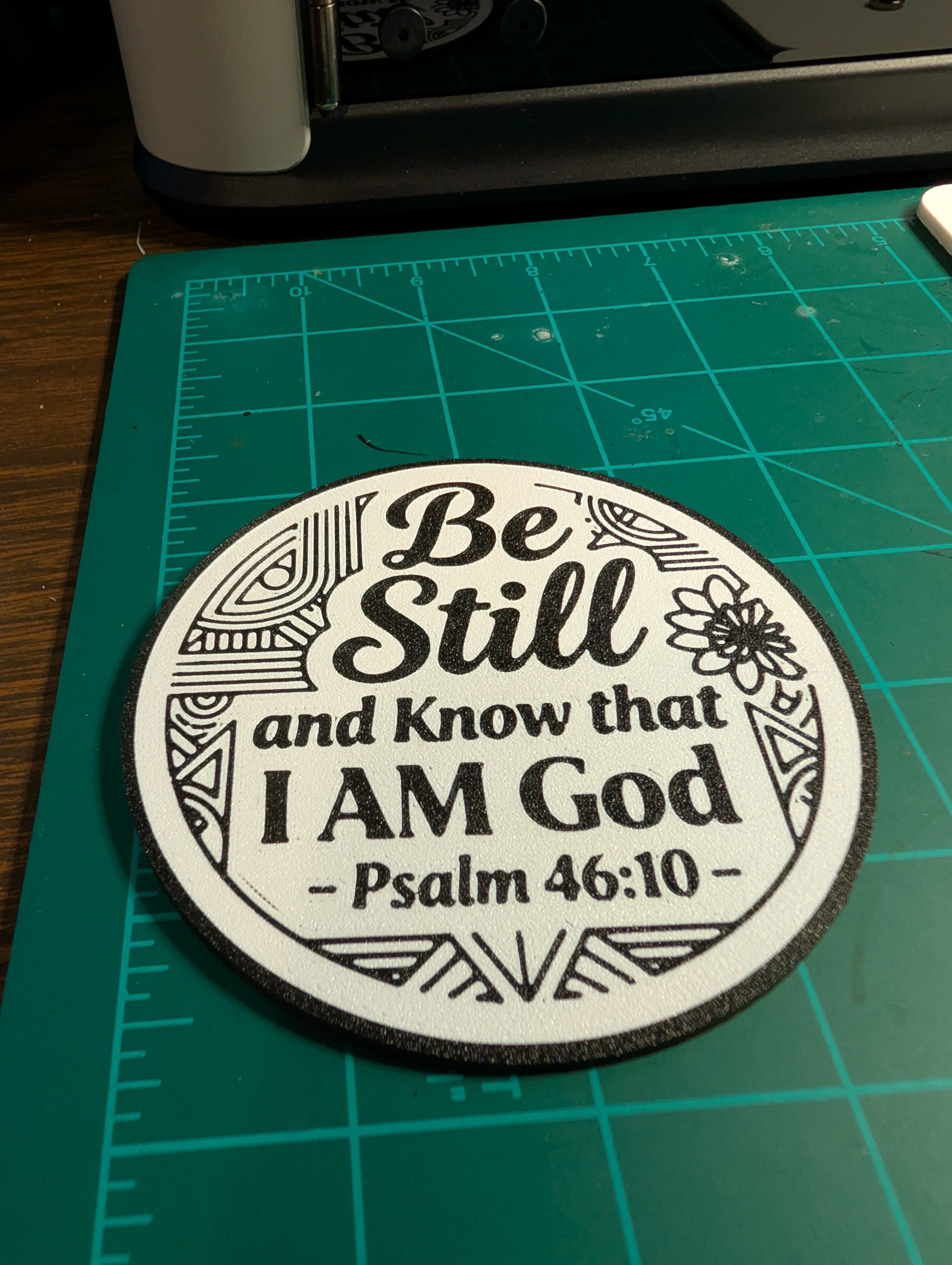 Miniatura 2 do modelo 3D Be Still Coaster