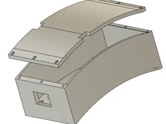 Frontal box for ESC and receiver SCX10