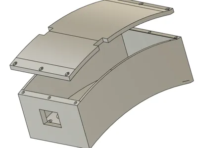 Frontal box for ESC and receiver SCX10