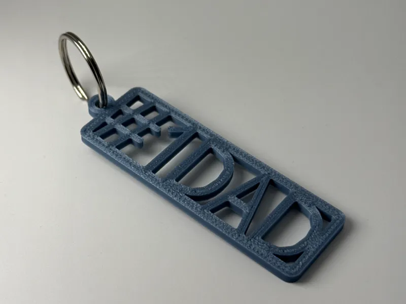 #1 Dad Keychain