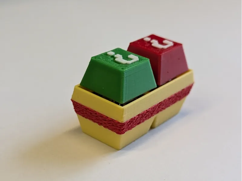 Fuzzy skin keycap base with a better grip