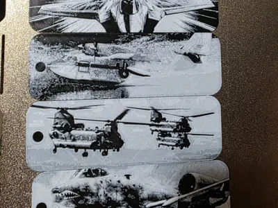 Aircraft Bookmark Set of 5 (2 colors Black/White)