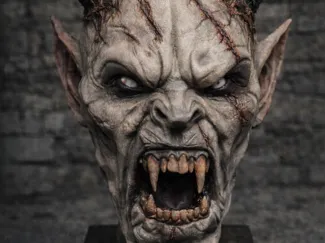 Krampusmaske Ork