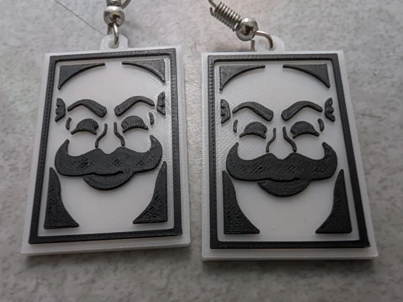 fsociety Earrings - Mr. Robot Inspired Mask
