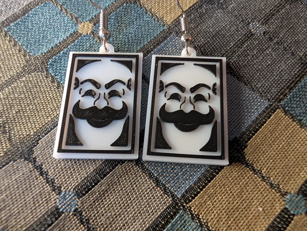 fsociety Earrings - Mr. Robot Inspired Mask view 2