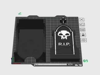 MAGIC THE GATHERING GRAVEYARD CARD TRAY 