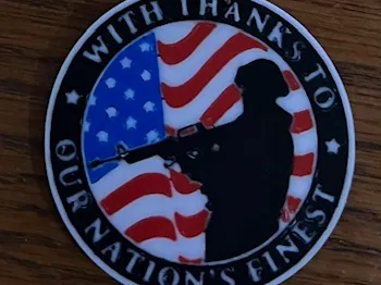 thank you to veterans keychain