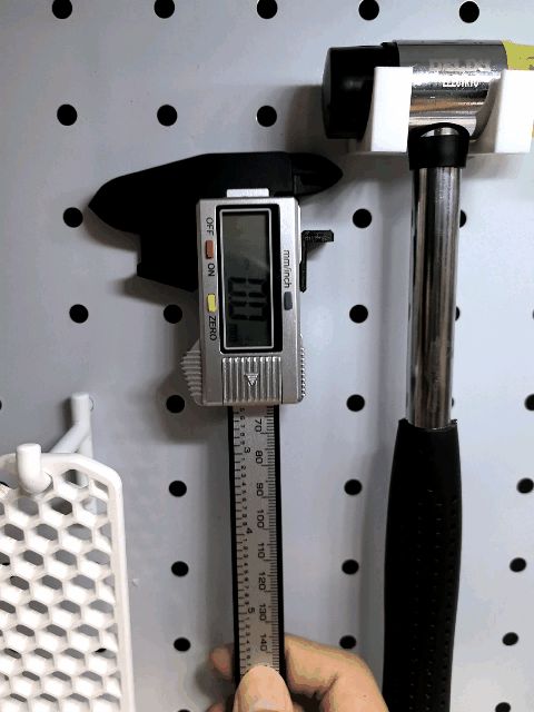 游标卡尺挂钩，圆形洞洞板配件，孔距30mm 洞洞板挂钩，孔径 6mm，超省料，只要5g