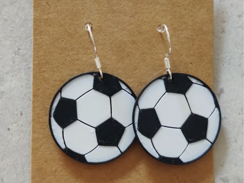 Football/Soccer ball earings