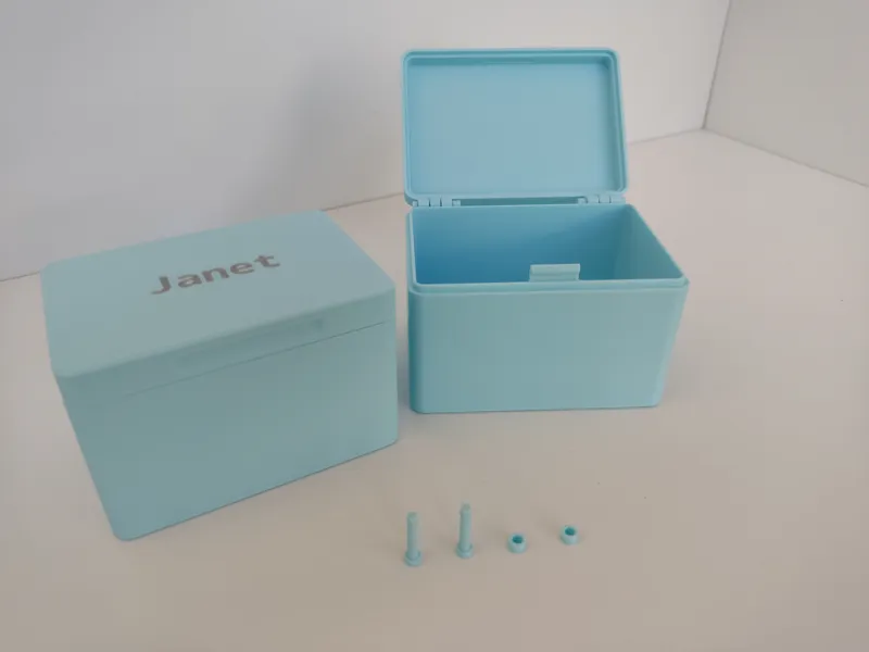 BOX - no screws no supports (optional label)