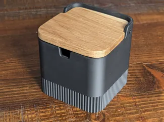 Bowl + lid  for sugar/teabags with/without spoon