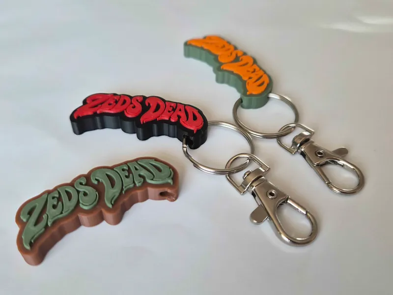 Zeds Dead Keyring (Curved Cutout)